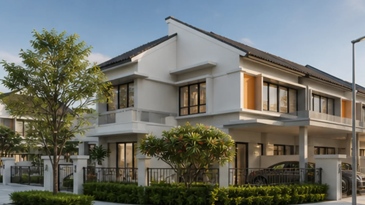 Intan Residences @ Jenjarom: Semi-detached corner home and landscaped porch