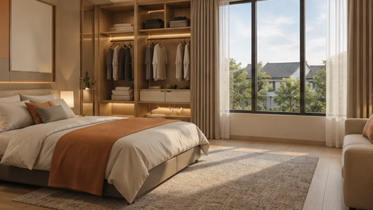 Intan Residences @ Jenjarom: Contemporary master bedroom