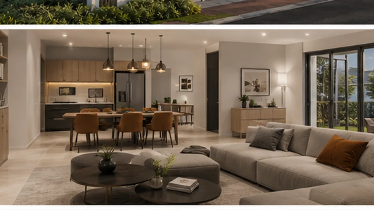 Norton Residences @ Jenjarom: Open-plan living and dining interior