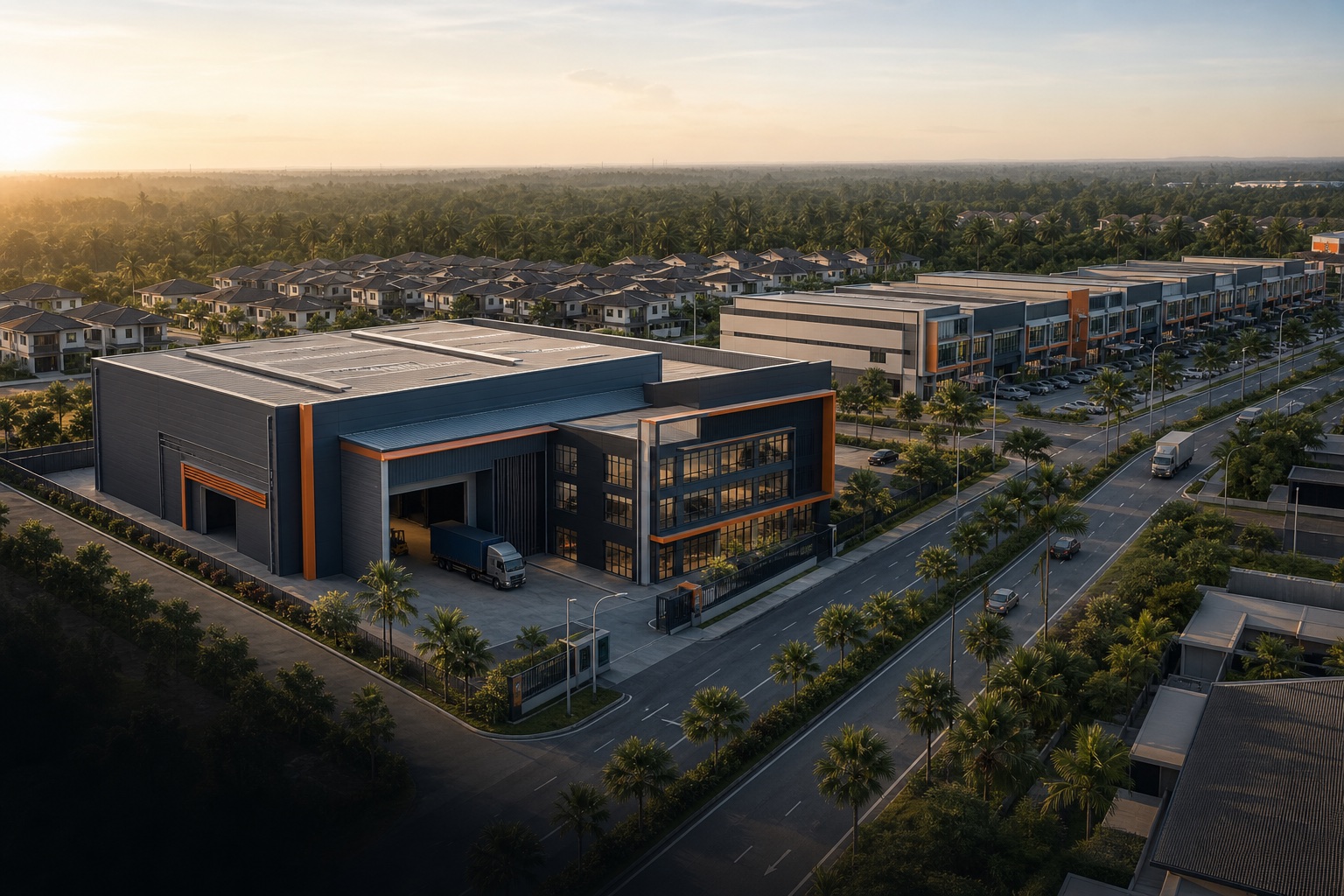 Integrated industrial, commercial and residential property development in Malaysia